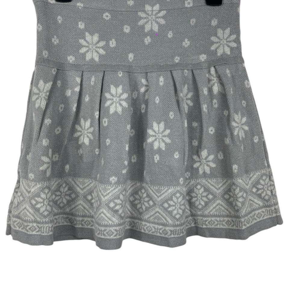 Princess Vera Wang Light Gray Floral snow flake Skater Skirt